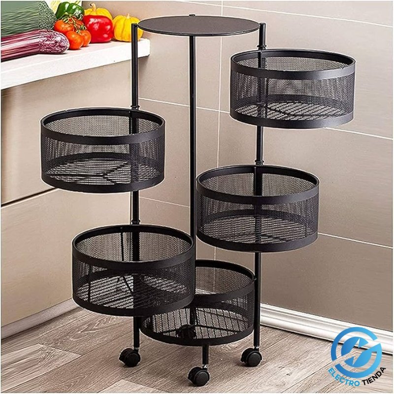 Esquinero redondo con 5 cestos