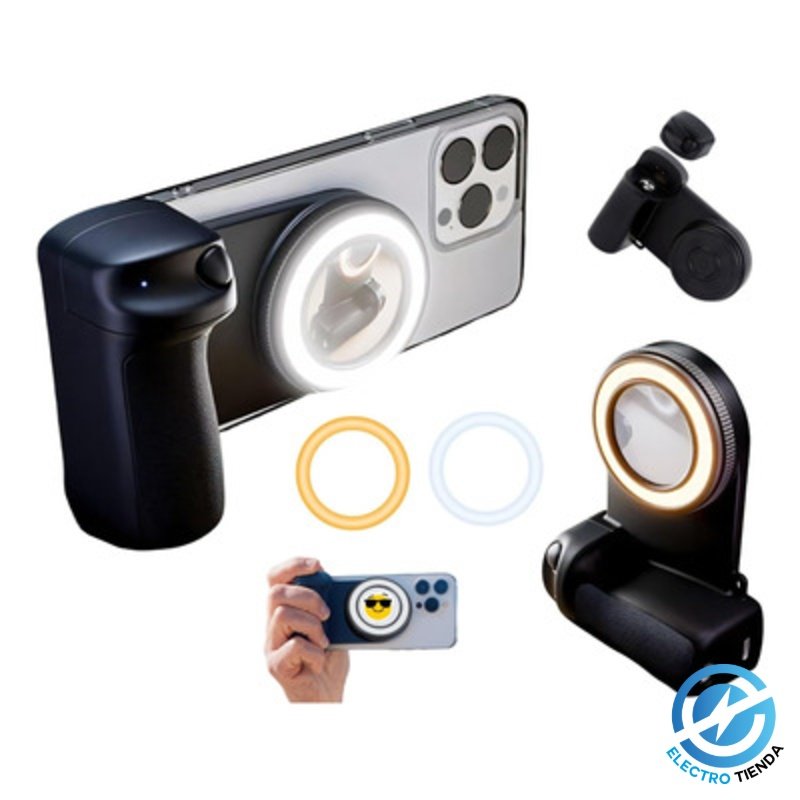 Set de Fotografía con Luz de Relleno para Celular