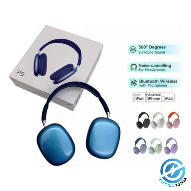Auriculares Bluetooth P9 con Sonido Envolvente y Diseño Premium