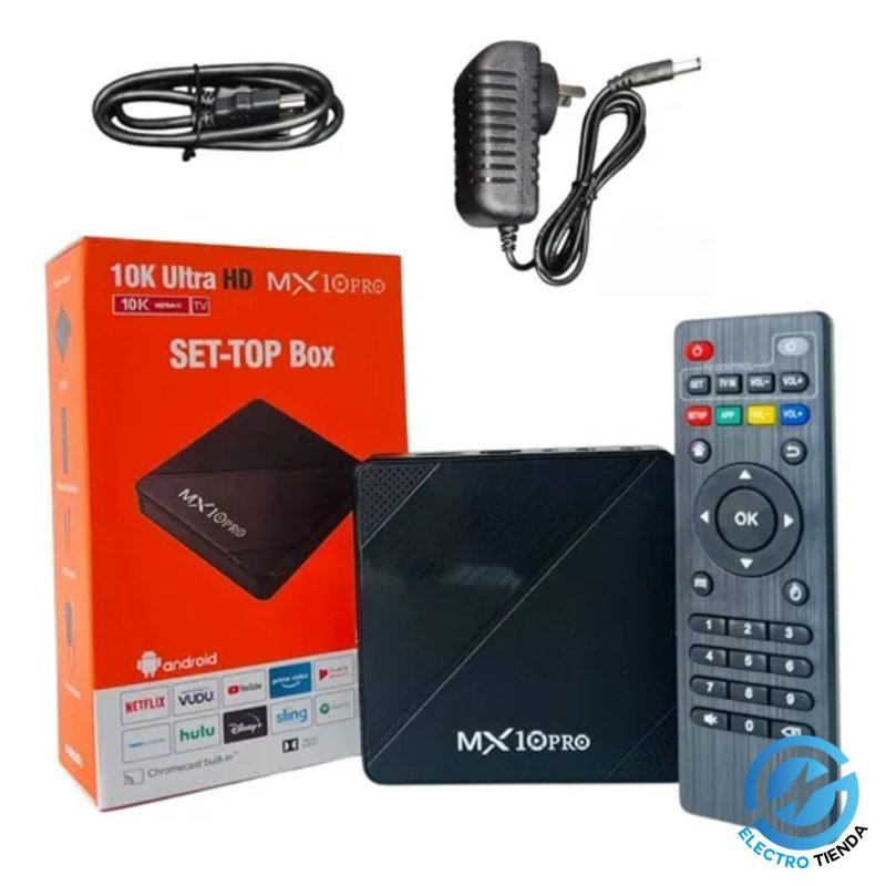 TV Box MX10 Pro Android 13.0 – 4K Ultra HD con WiFi Dual 2.4G/5G y Bluetooth 4.1