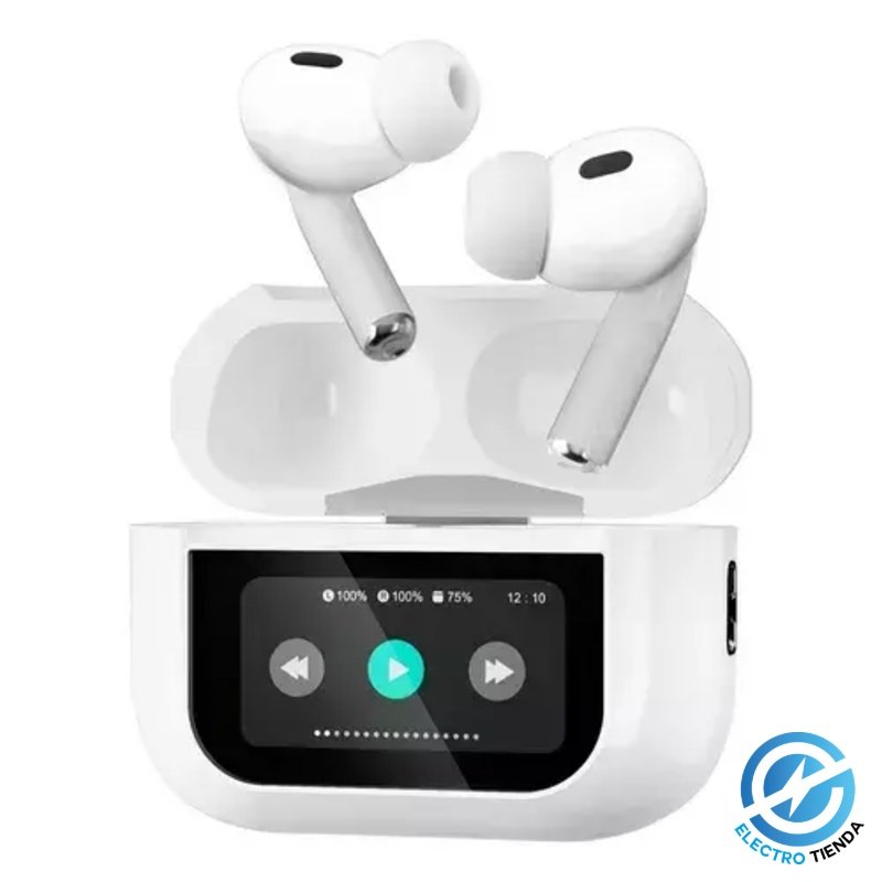 Auriculares Inalámbricos con Pantalla Táctil HD y Estuche Digital