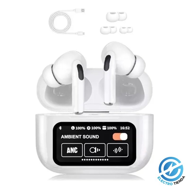 Auriculares Inalámbricos con Pantalla Táctil HD y Estuche Digital