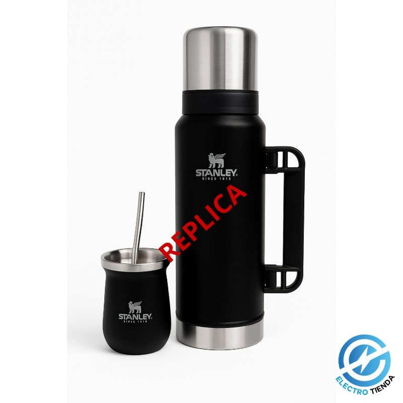Set Termo + Mate + Bombilla Acero Inoxidable – Estilo Stanley