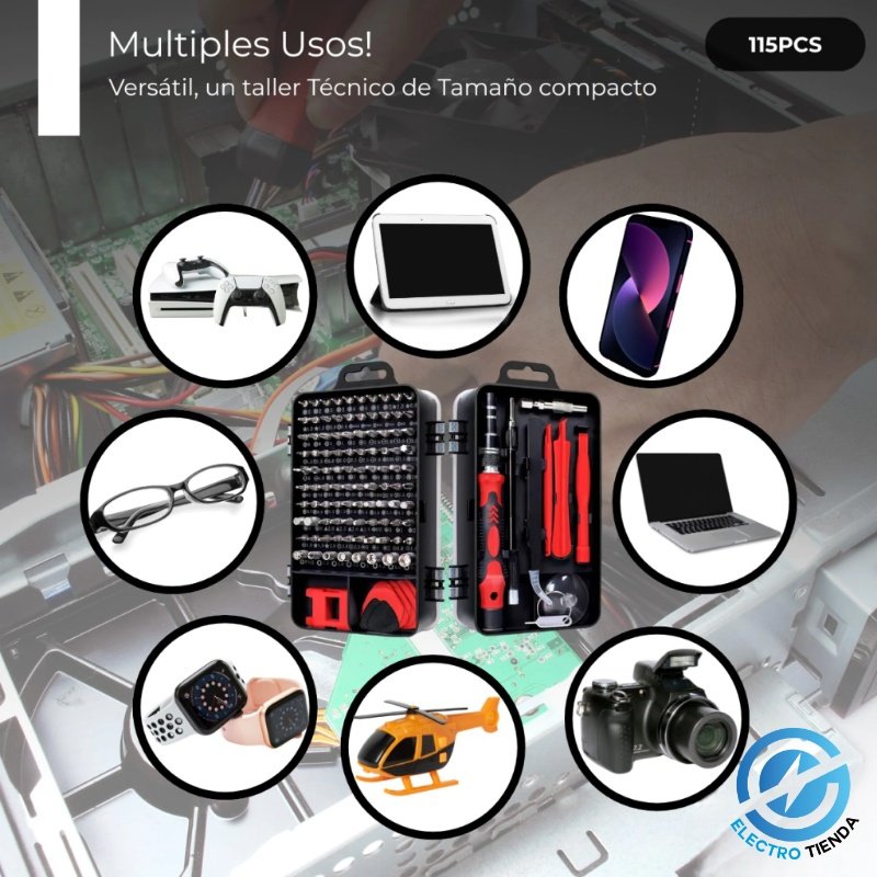 Set Kit Herramientas De Precision Celulares Tablet Pc Y Mas 115 Piezas