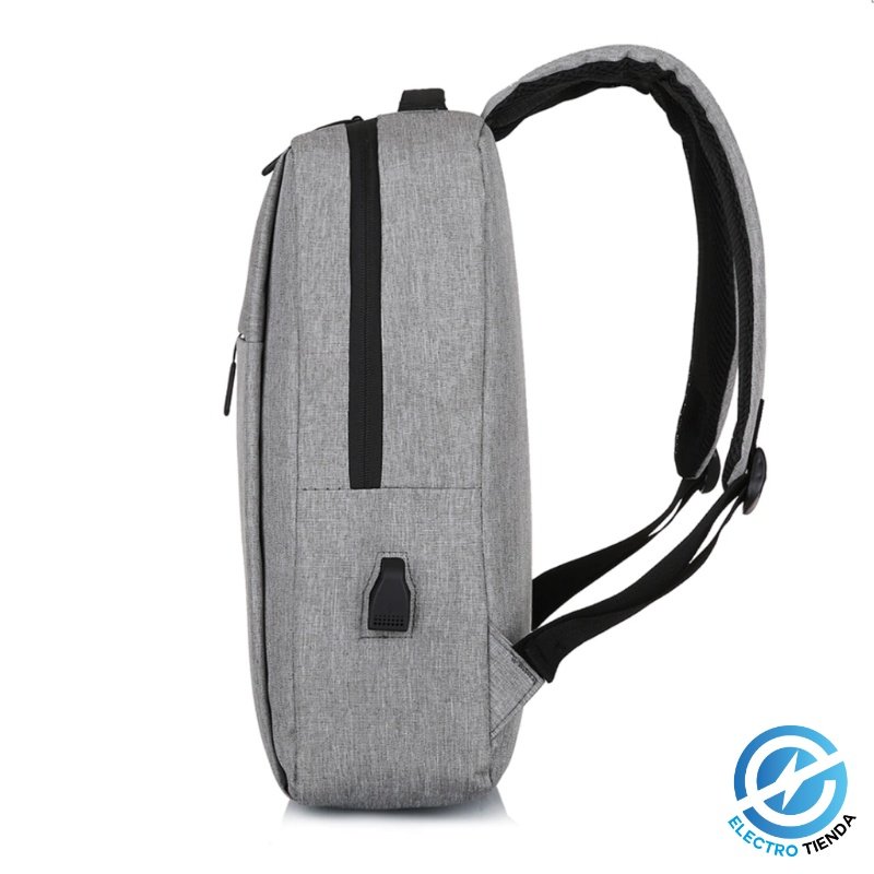 Mochila Porta Notebook 16" C/Carga Usb Tela Antidesgarro