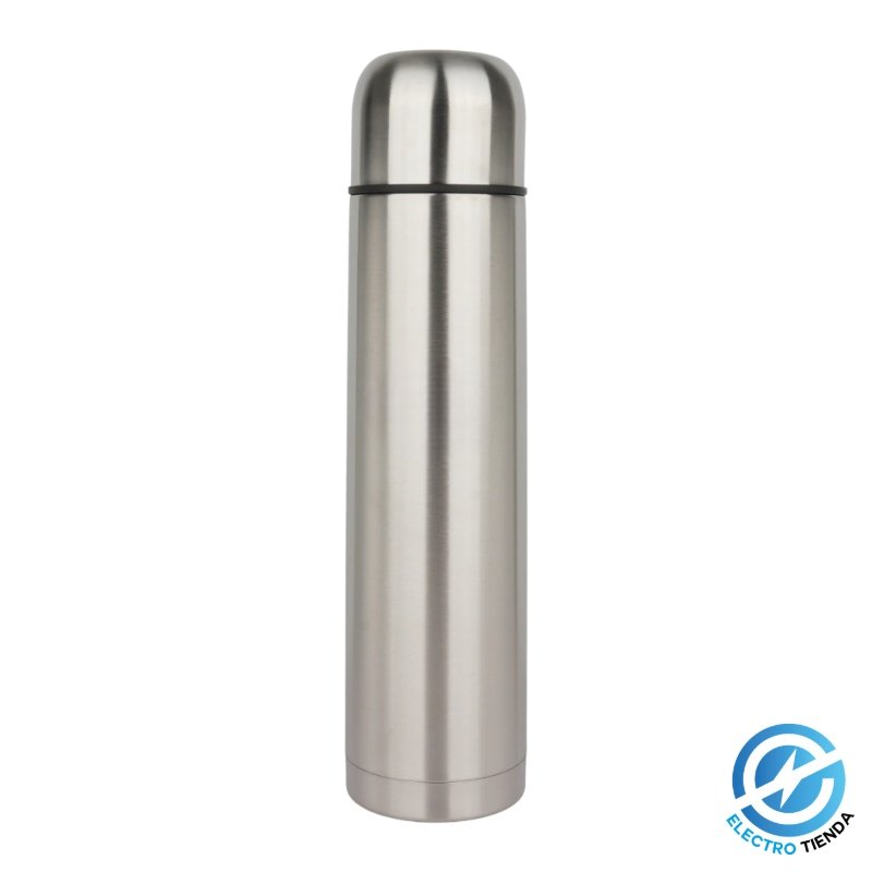 Termo Bala Acero Inoxidable Pico Cebador + Bolso + Llavero 1 Litro