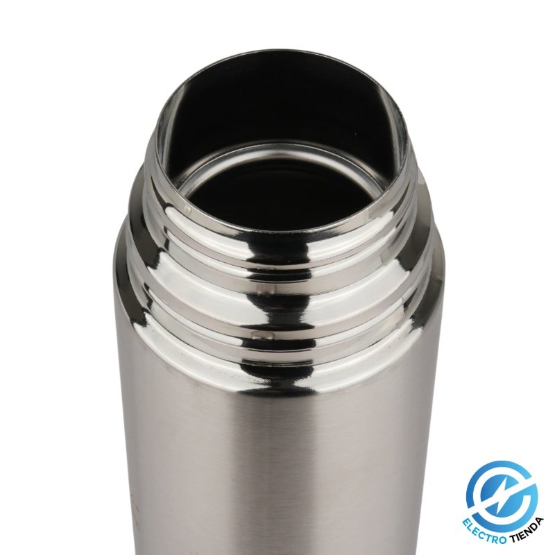 Termo Bala Acero Inoxidable Pico Cebador + Bolso + Llavero 1 Litro