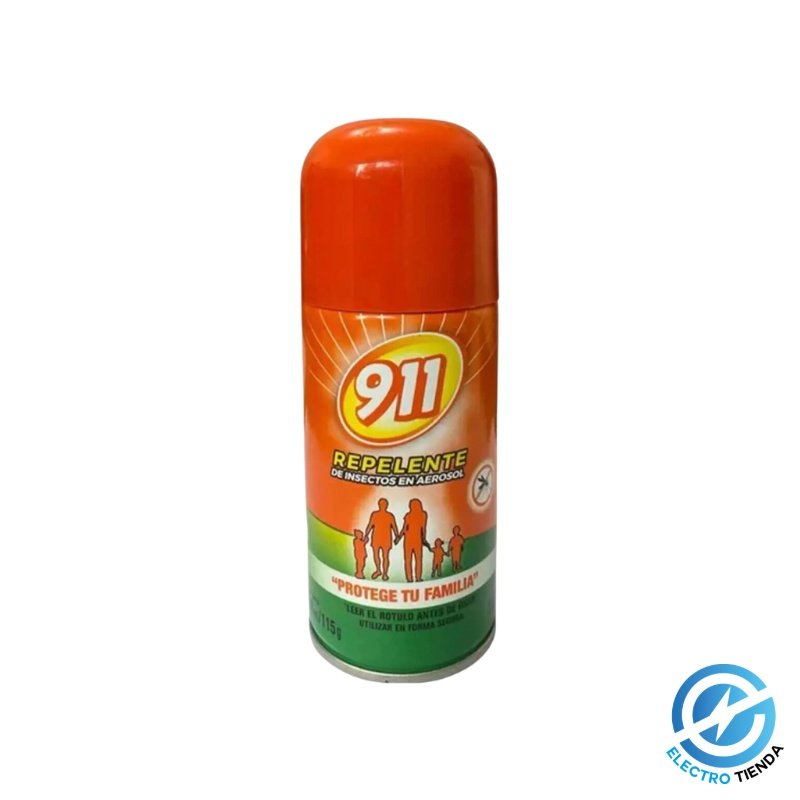 Repelente 911 en Aerosol 115g – Protección Familiar Contra Mosquitos