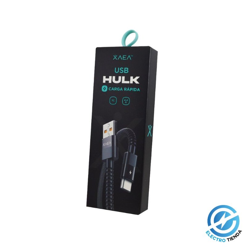 Cable Tipo C a USB reforzado HULK - Negro