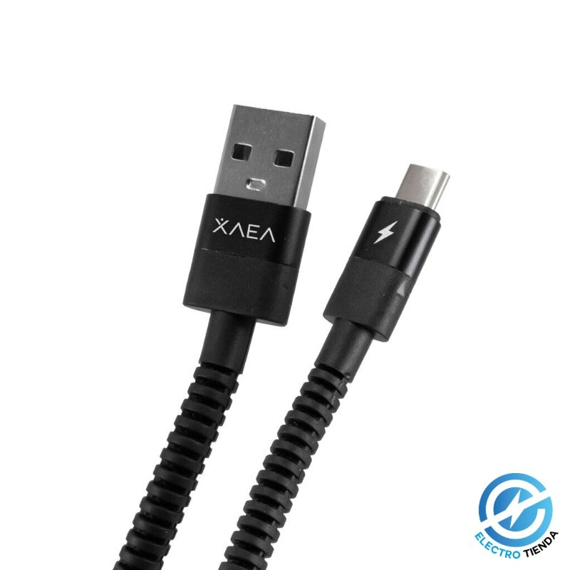 Cable Tipo C a USB reforzado HULK - Negro