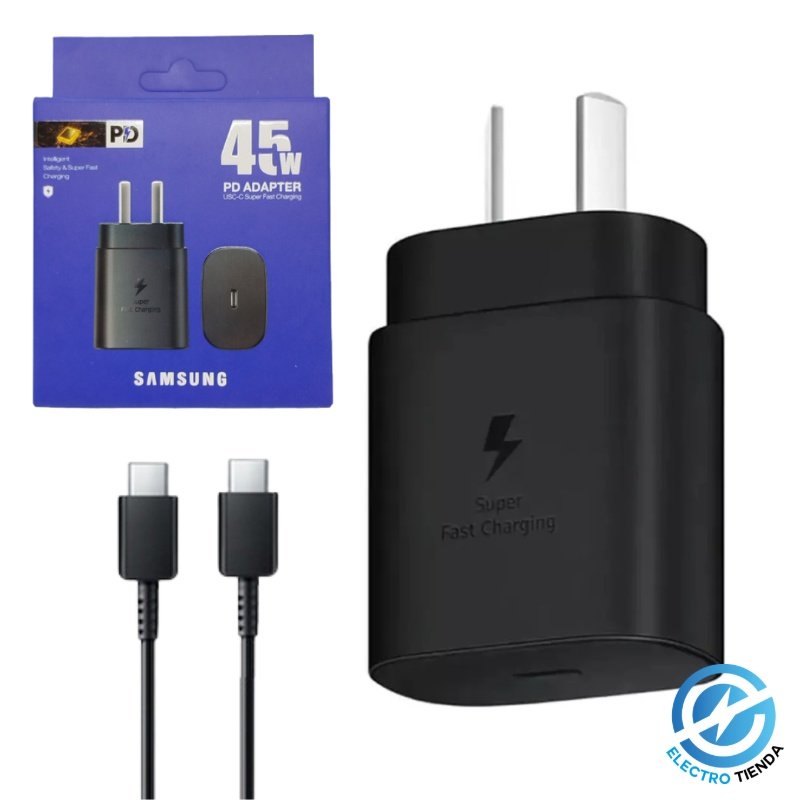 Cargador 45W Cable USB-C a USB-C