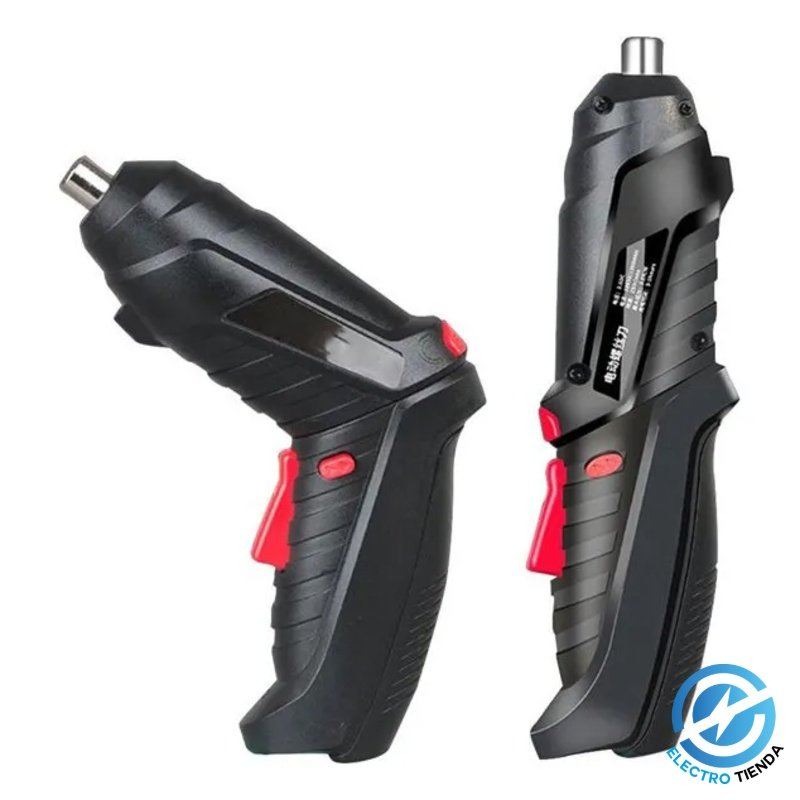 Destornillador Atornillador Electrico Recargable Portatil 47 Color Negro