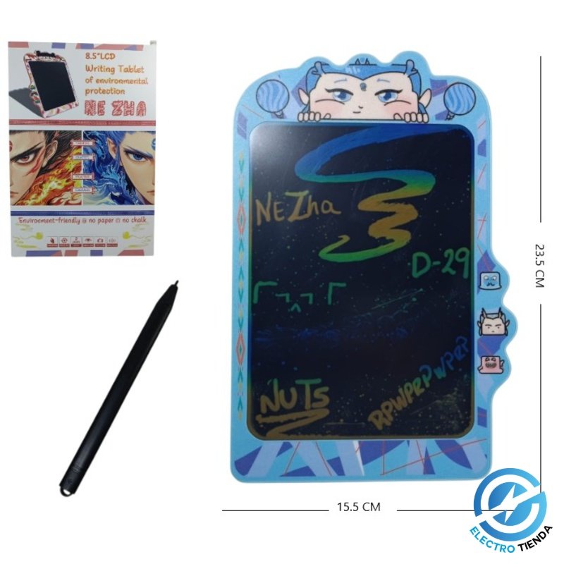 Pizarra Mágica LCD Infantil 8.5” con Lápiz – Tablet de Escritura Reutilizable