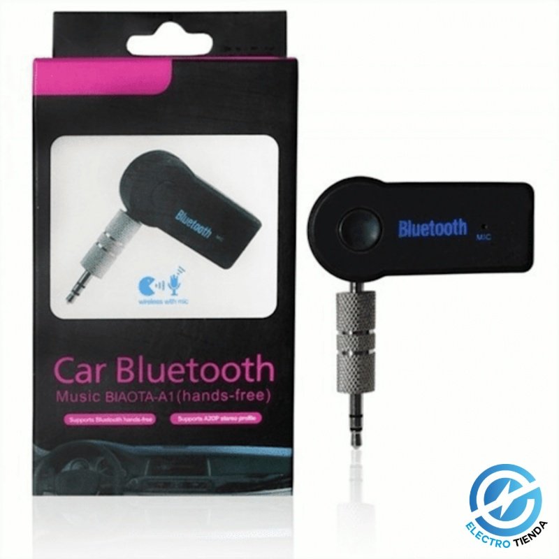 Receptor Bluetooth Conexión Auxiliar 3.5 Música Manos Libres