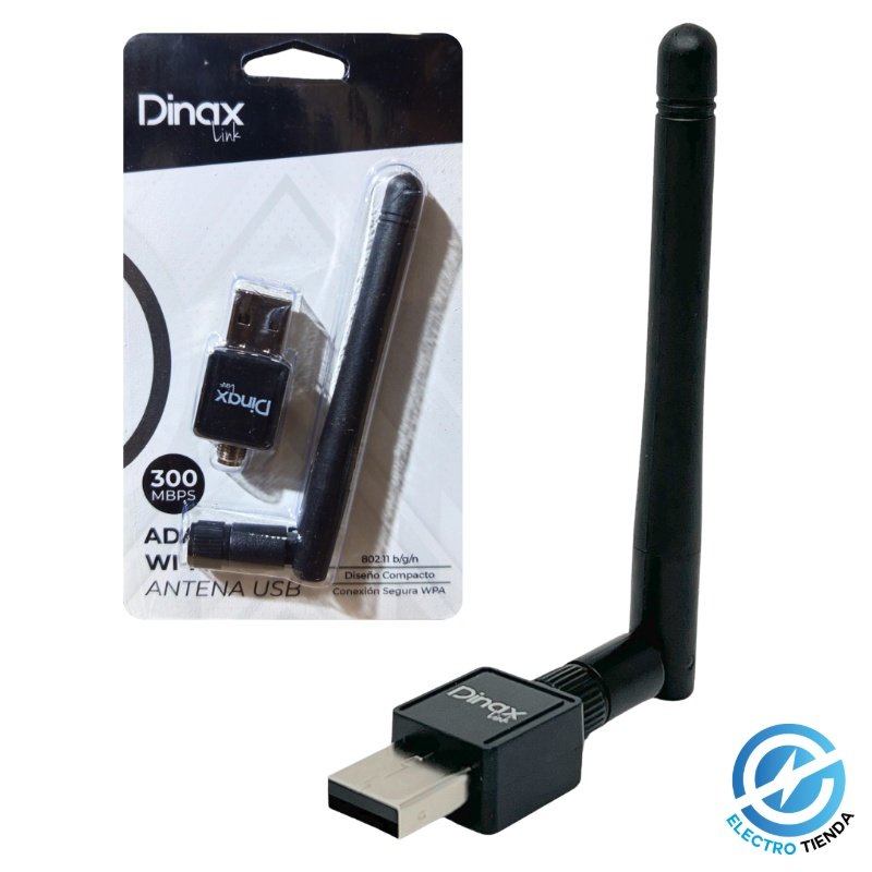 Receptor WiFi USB con Antena Dinax DX-ANWIFI03 – 300 Mbps