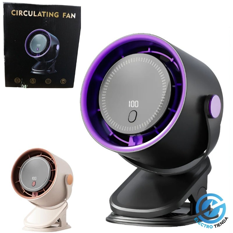 Ventilador Circulador de Aire Digital LED