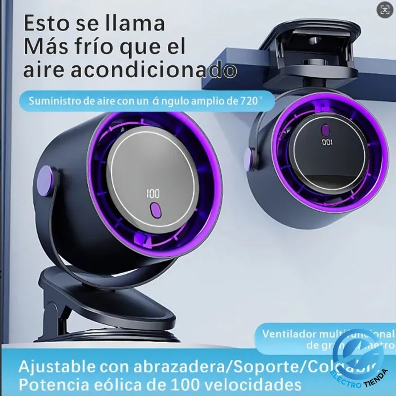 Ventilador Circulador de Aire Digital LED