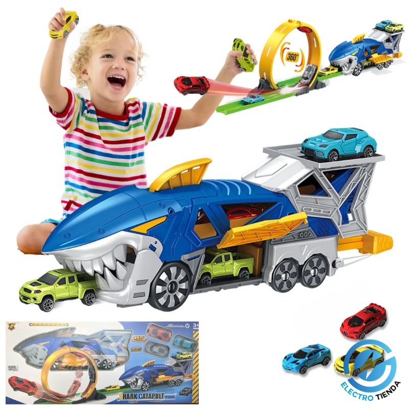Pista de Autos Shark Catapult
