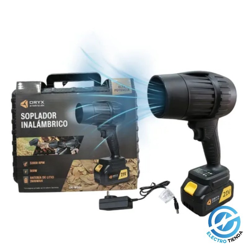 Soplador Inalámbrico ORYX 21V Alta Potencia