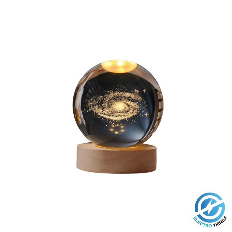Esfera Cristal 8cm LED Varios Motivos