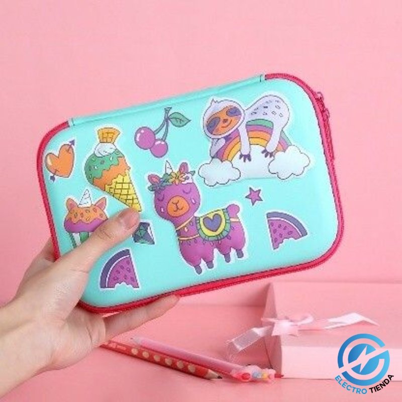 Cartuchera Doble Tapa Dura - Varios Motivos