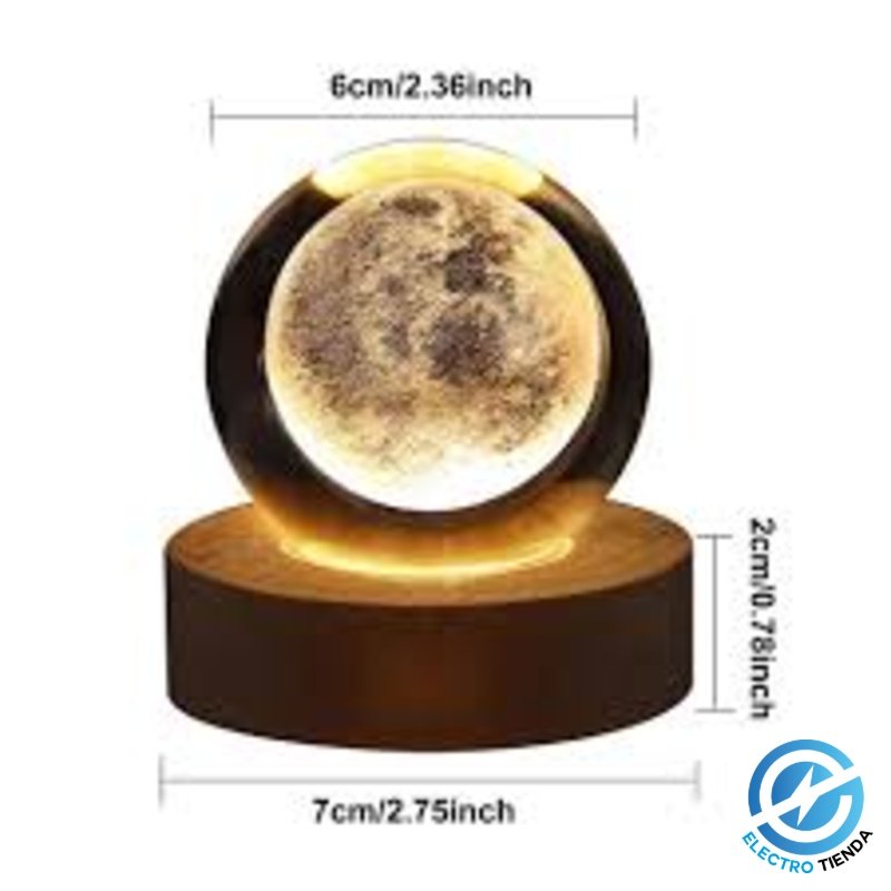 Esfera de Cristal LED 6 cm – Varios Diseños
