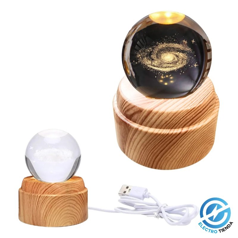 Esfera de Cristal Base Giratoria 8CM - Varios Motivos
