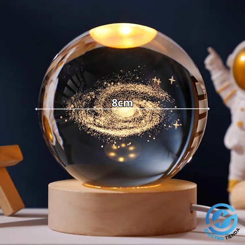 Esfera de Cristal Base Giratoria 8CM - Varios Motivos