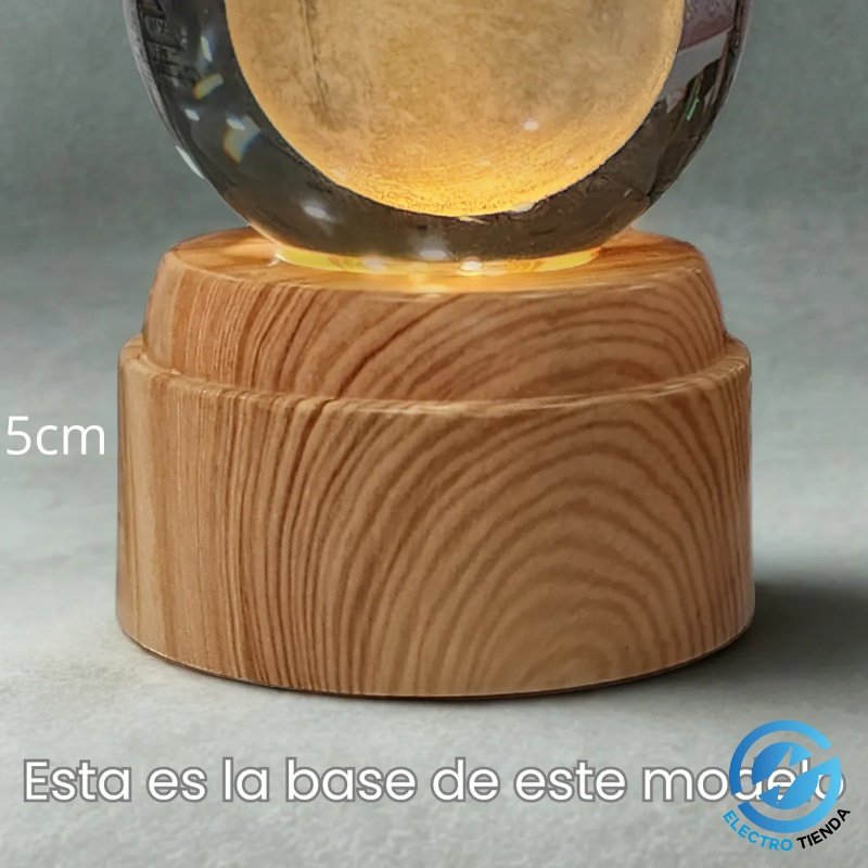 Esfera de Cristal Base Giratoria 8CM - Varios Motivos