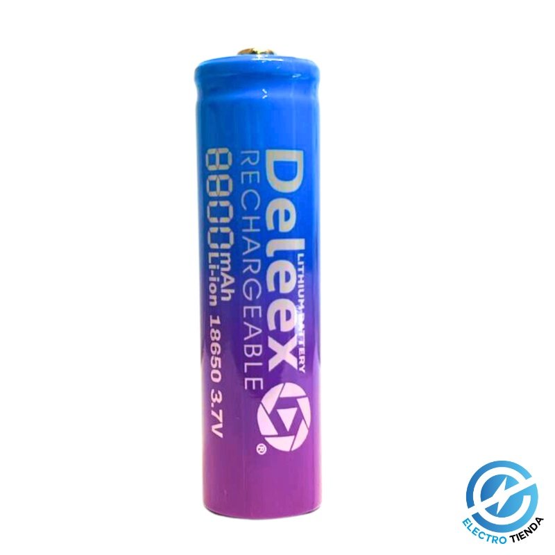 Batería Recargable 18650 Li-ion 3.7V - Alto Rendimiento DeLeex