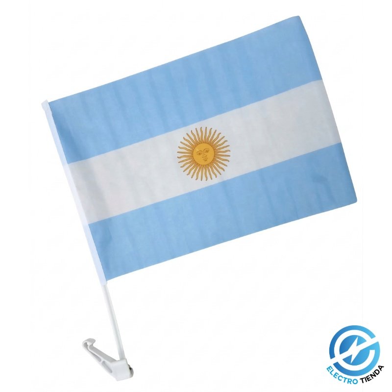 Bandera Argentina Para Auto - Edición Caravana Mundial 2026