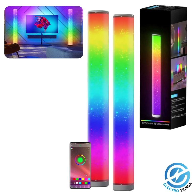 Torres LED de Pie Rgb 1mt Audiorítmicas App Y Control