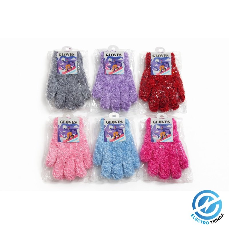 Guantes De Peluche Para Niños - Soft, Cálidos Y Coloridos