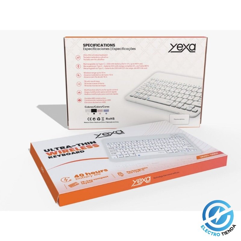 Teclado Inalámbrico Ultra-Delgado - Diseño Compacto 78 Teclas