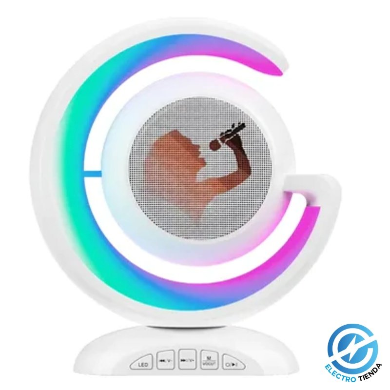 Parlante Karaoke Inalámbrico con Micrófono y Show de Luces