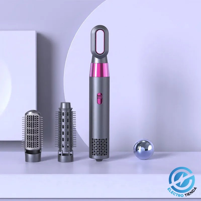 Cepillo Secador Rizador de Pelo - 3 en 1