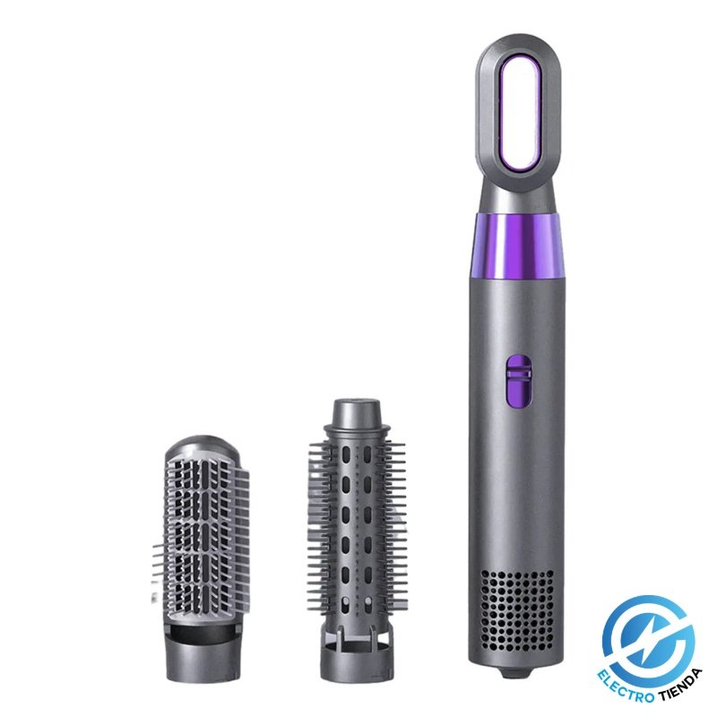 Cepillo Secador Rizador de Pelo - 3 en 1