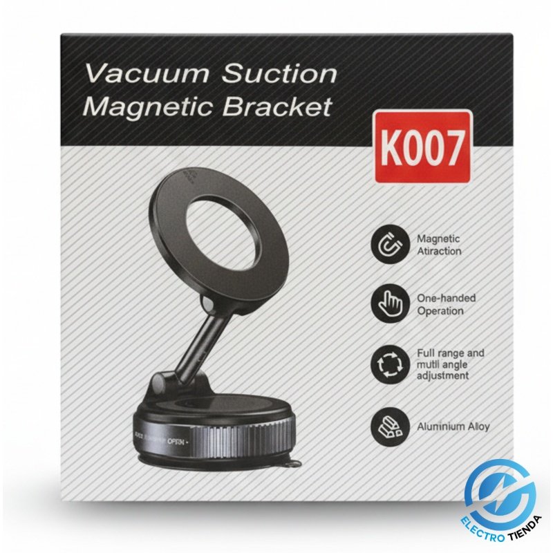 Soporte Magnético con Succión al Vacío K007 – Ajuste Multiángulo para Celulares