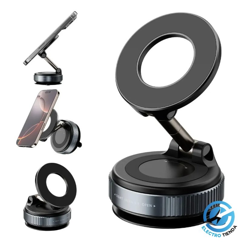 Soporte Magnético con Succión al Vacío K007 – Ajuste Multiángulo para Celulares