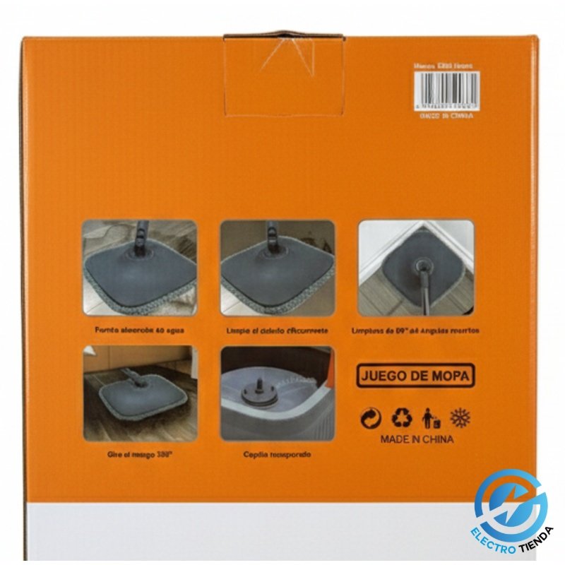 Juego de Mopa DSH Home con Balde y Cabezal Giratorio 360°