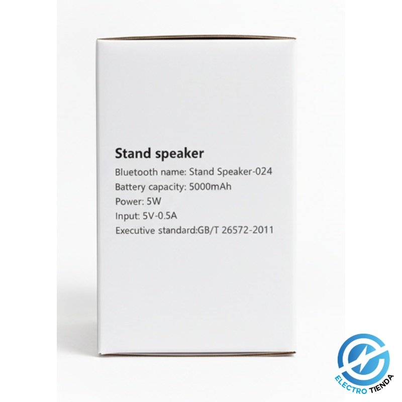 Parlante Bluetooth BetterBass con Soporte para Celular – 5000mAh