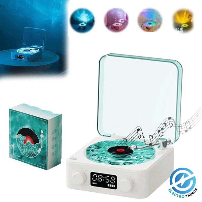 Parlante Bluetooth Waves KW03 con Luz Ambiente y Sonido White Noise