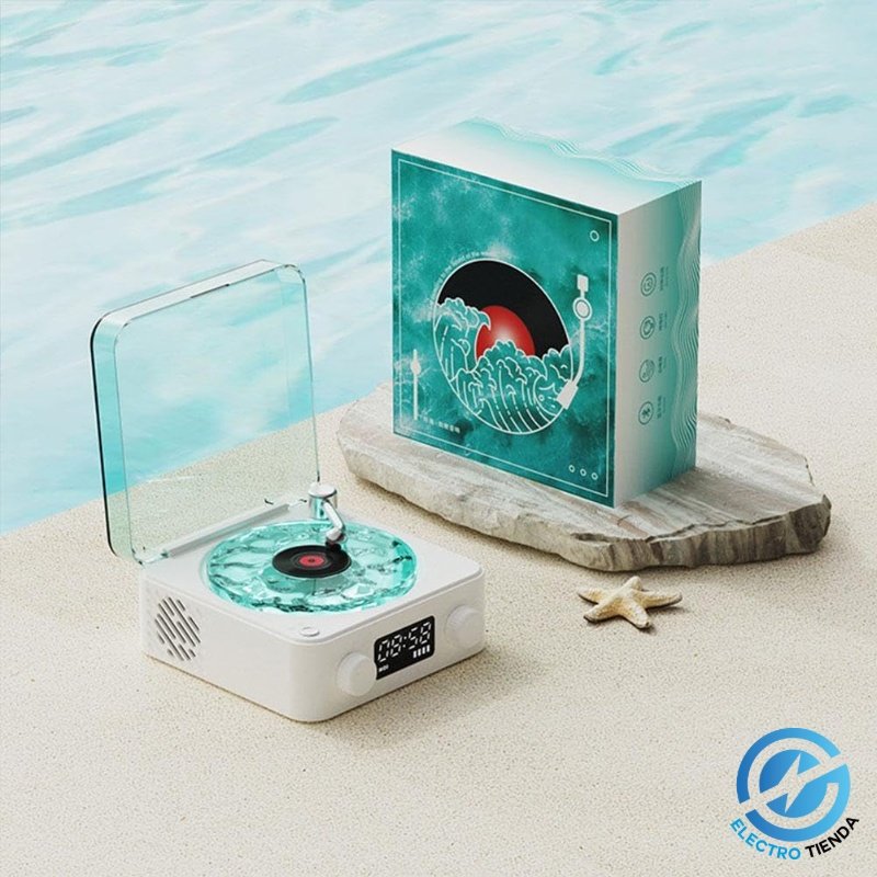 Parlante Bluetooth Waves KW03 con Luz Ambiente y Sonido White Noise