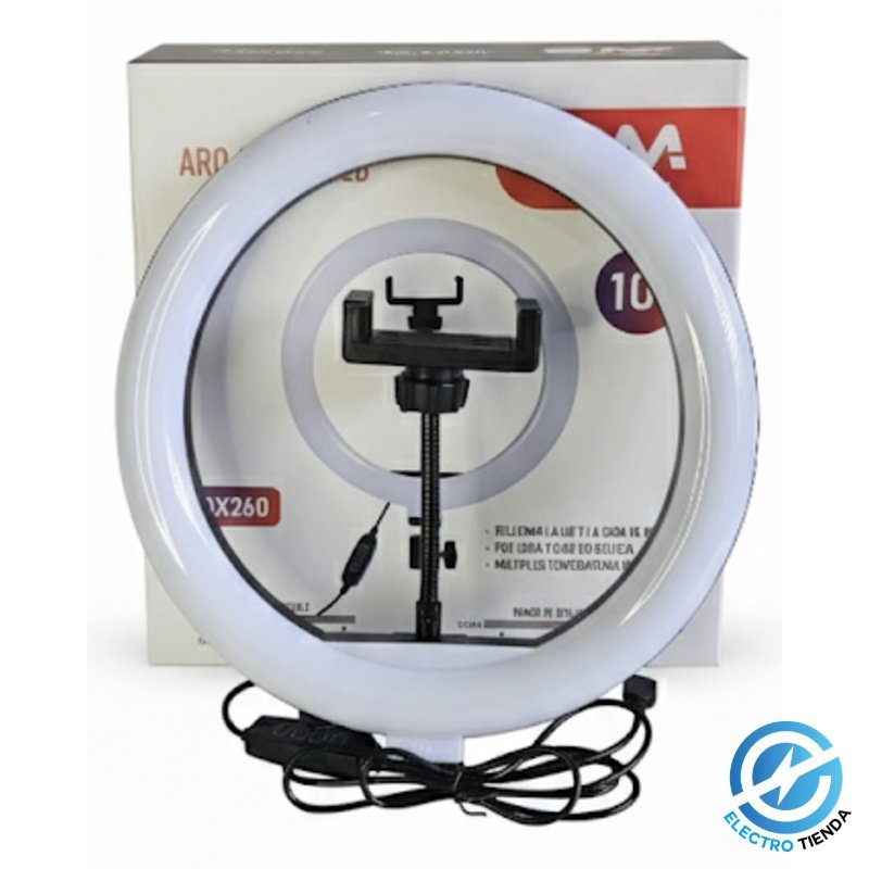 Aro de Luz LED 10” BM Boumen QX260 Control de Brillo