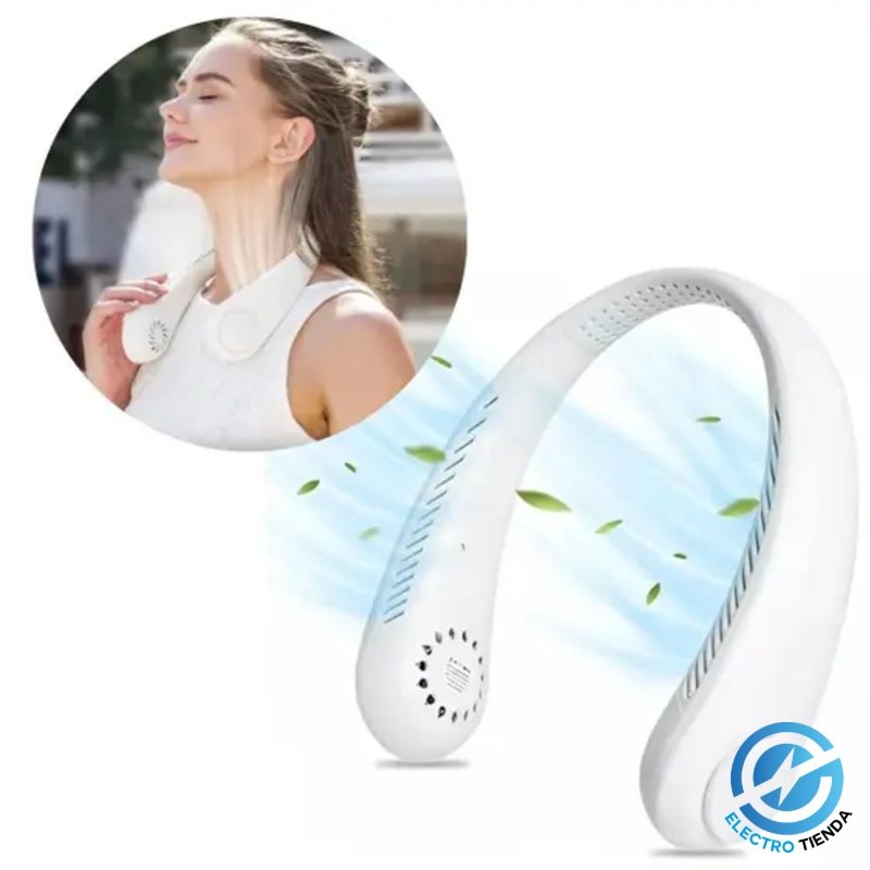 Ventilador de Cuello Recargable Portátil – Manos Libres