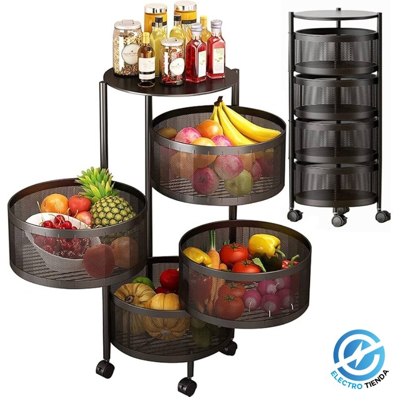 Esquinero redondo con 4 cestos